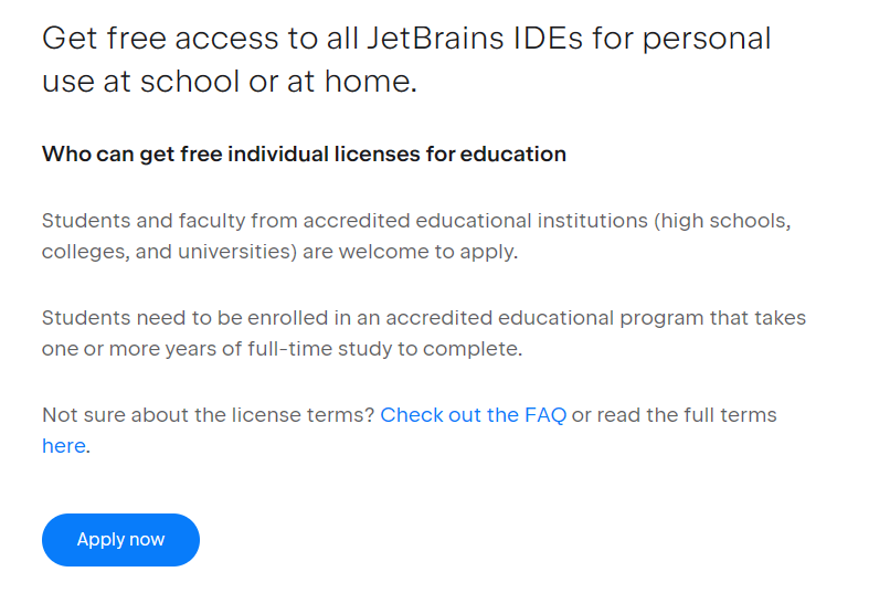 Licencing ReSharper Student Licencing